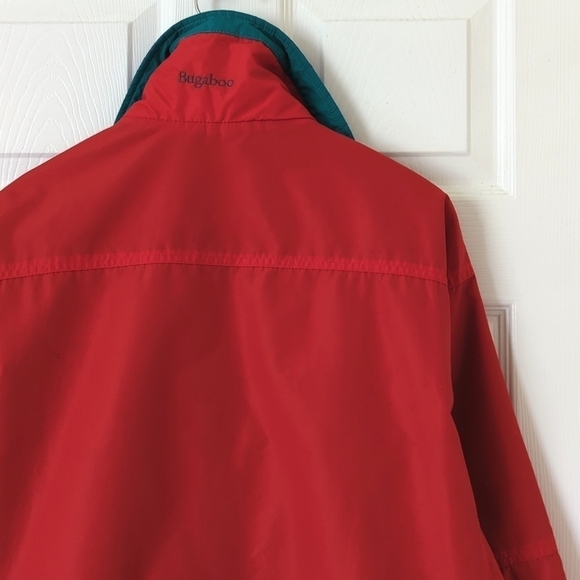 Columbia 90's Vintage Bugaboo Nylon Full Zip Winter Ski Shell Jacket Red Blue L - Picture 14 of 16